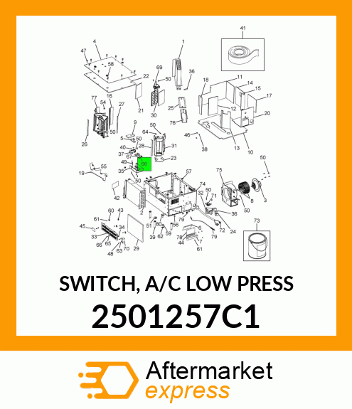 SWITCH, A/C LOW PRESS 2501257C1