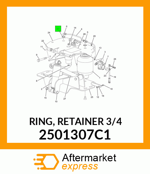 RING, RETAINER 3/4" 2501307C1