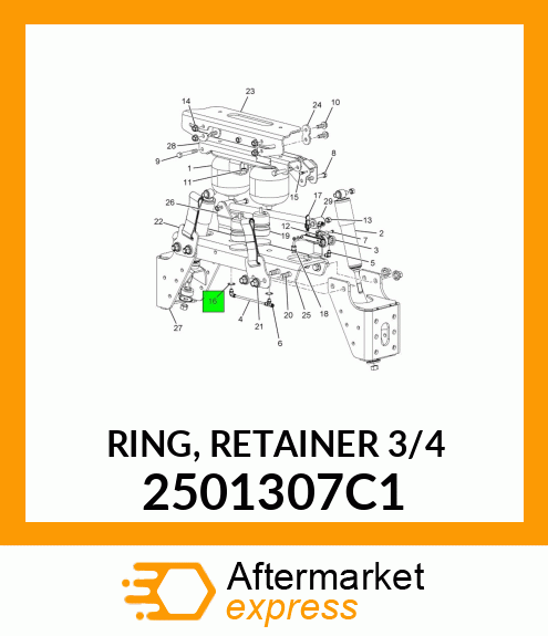 RING, RETAINER 3/4" 2501307C1