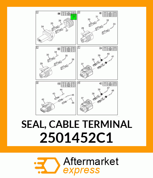 SEAL, CABLE TERMINAL 2501452C1