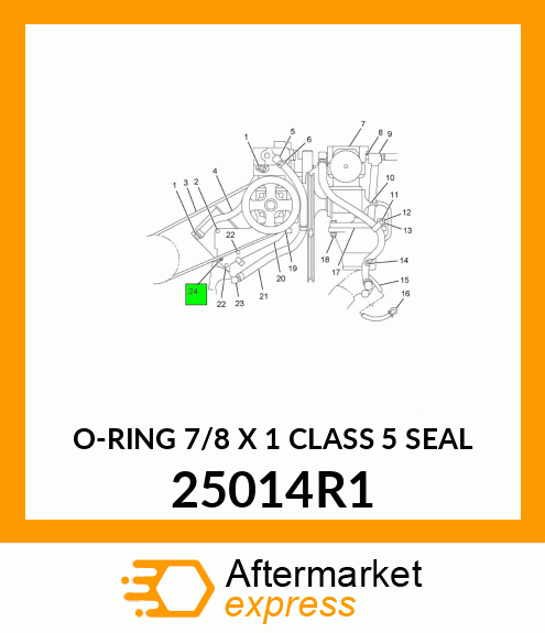 O-RING 7/8 X 1 CLASS 5 SEAL 25014R1