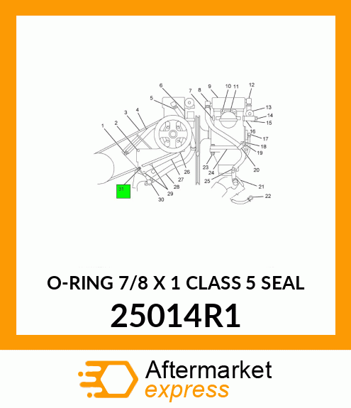 O-RING 7/8 X 1 CLASS 5 SEAL 25014R1