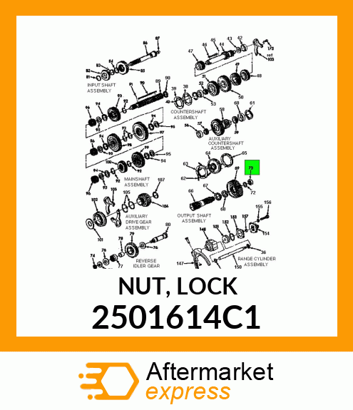 NUT, LOCK 2501614C1