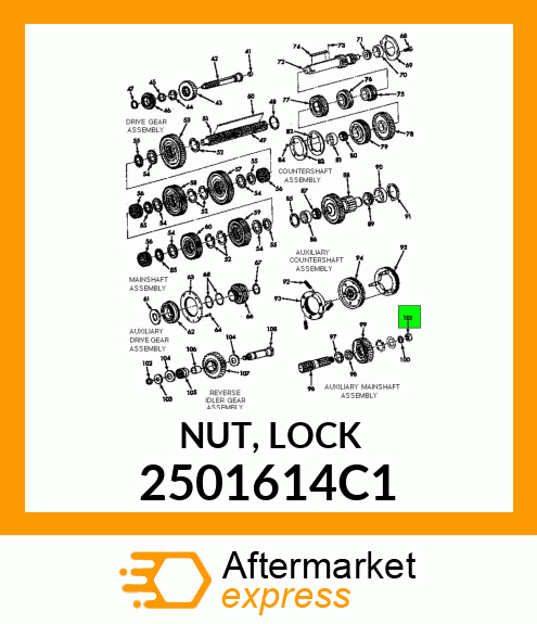 NUT, LOCK 2501614C1