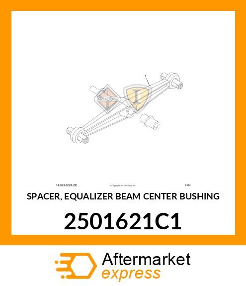 SPACER, EQUALIZER BEAM CENTER BUSHING 2501621C1