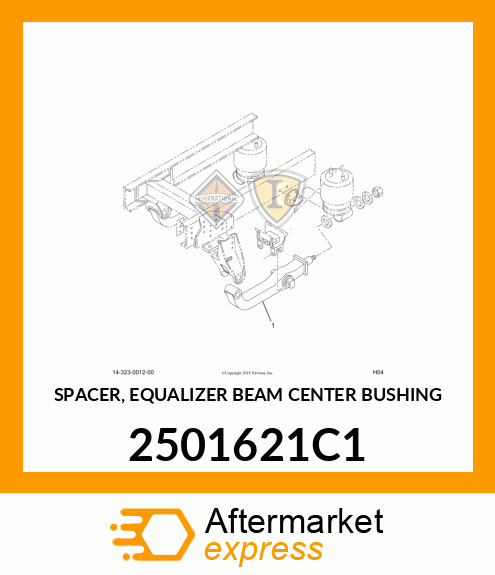 SPACER, EQUALIZER BEAM CENTER BUSHING 2501621C1