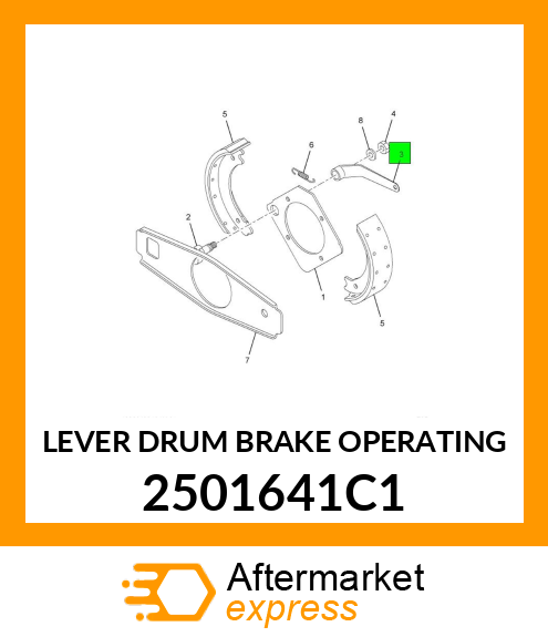 LEVER DRUM BRAKE OPERATING 2501641C1