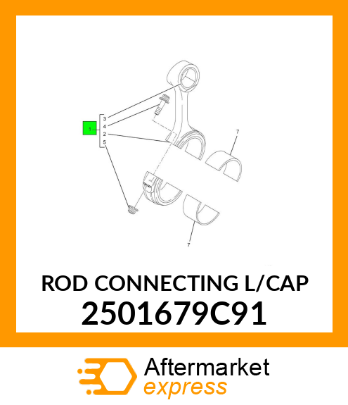 ROD CONNECTING L/CAP 2501679C91