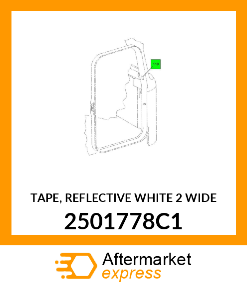 TAPE, REFLECTIVE WHITE 2" WIDE 2501778C1