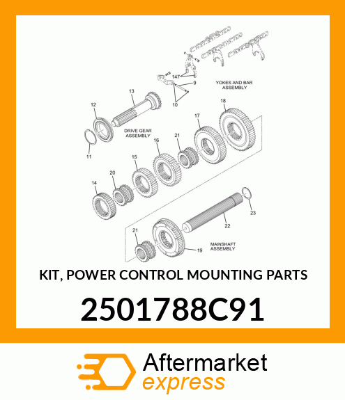 KIT, POWER CONTROL MOUNTING PARTS 2501788C91