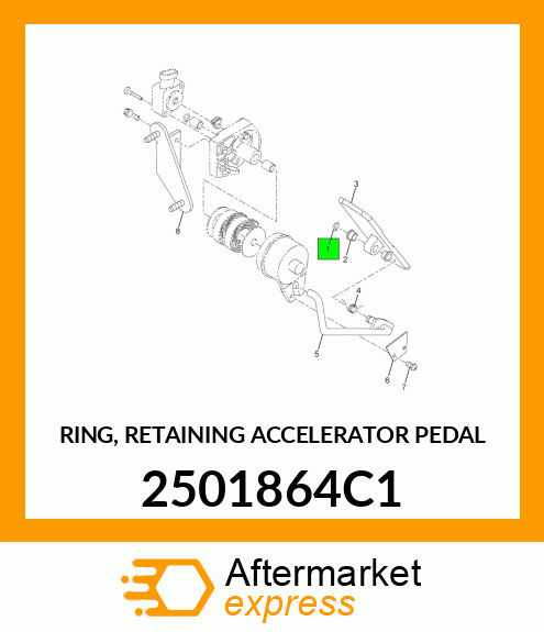 RING, RETAINING ACCELERATOR PEDAL 2501864C1