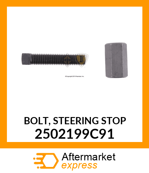 BOLT, STEERING STOP 2502199C91