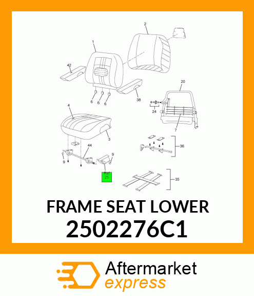 FRAME SEAT LOWER 2502276C1