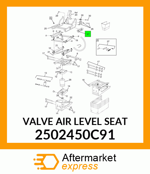 VALVE AIR LEVEL SEAT 2502450C91