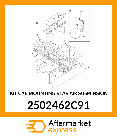 KIT CAB MOUNTING REAR AIR SUSPENSION 2502462C91