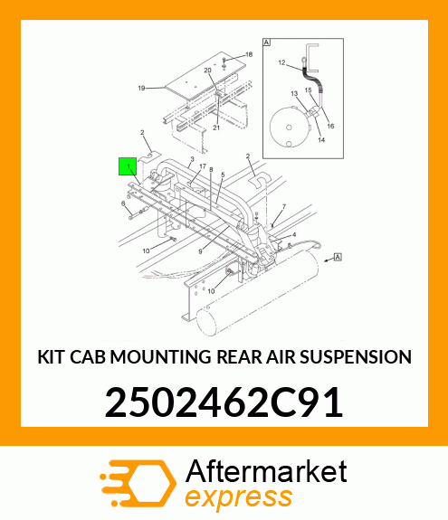 KIT CAB MOUNTING REAR AIR SUSPENSION 2502462C91