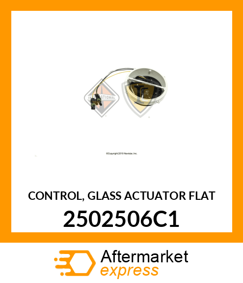 CONTROL, GLASS ACTUATOR FLAT 2502506C1