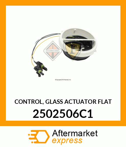 CONTROL, GLASS ACTUATOR FLAT 2502506C1