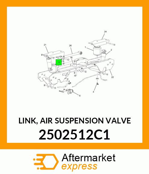 LINK, AIR SUSPENSION VALVE 2502512C1