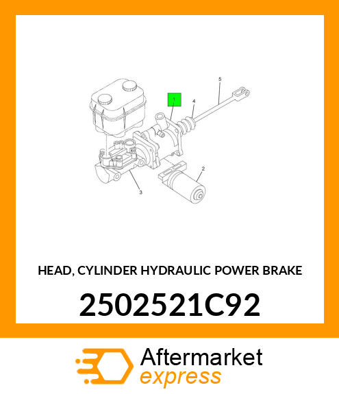 HEAD, CYLINDER HYDRAULIC POWER BRAKE 2502521C92