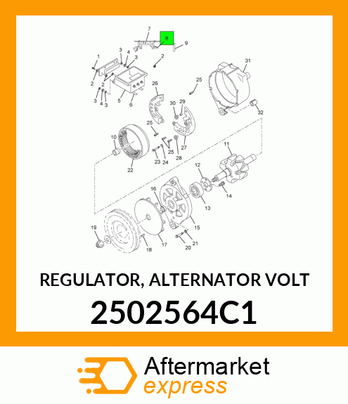 REGULATOR, ALTERNATOR VOLT 2502564C1