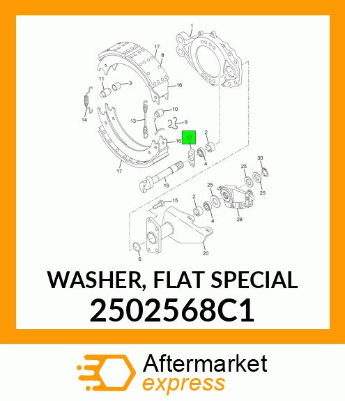 WASHER, FLAT SPECIAL 2502568C1