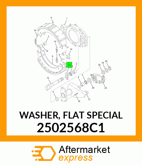 WASHER, FLAT SPECIAL 2502568C1