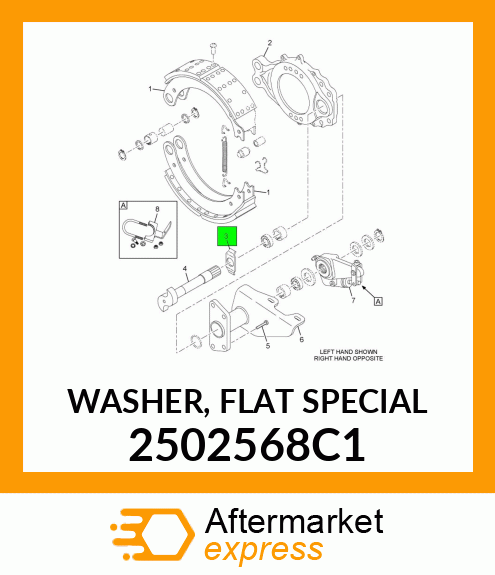 WASHER, FLAT SPECIAL 2502568C1