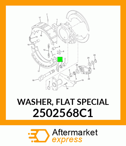 WASHER, FLAT SPECIAL 2502568C1