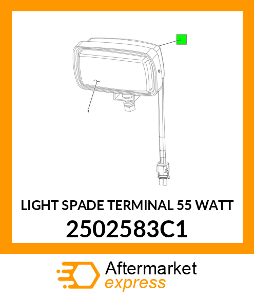 LIGHT SPADE TERMINAL 55 WATT 2502583C1