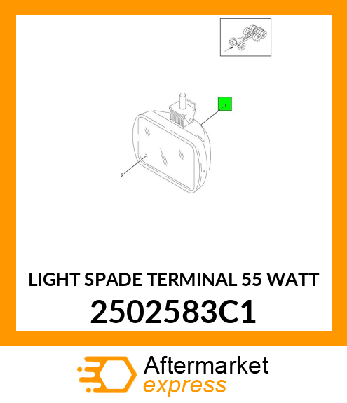 LIGHT SPADE TERMINAL 55 WATT 2502583C1