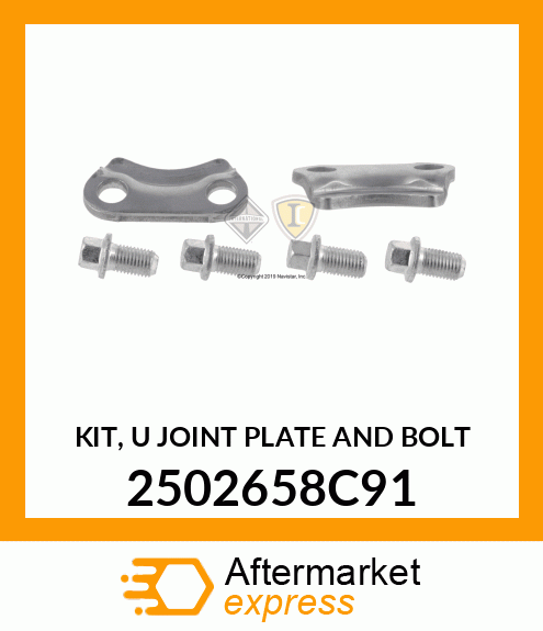 KIT, "U" JOINT PLATE AND BOLT 2502658C91