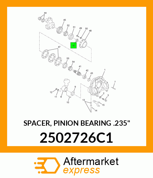 SPACER, PINION BEARING .235" 2502726C1