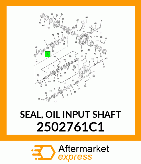SEAL, OIL INPUT SHAFT 2502761C1