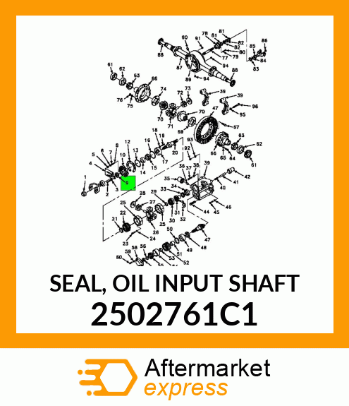 SEAL, OIL INPUT SHAFT 2502761C1