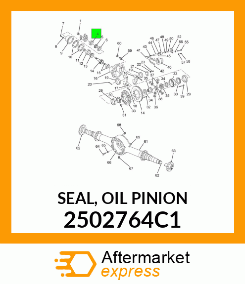 SEAL, OIL PINION 2502764C1