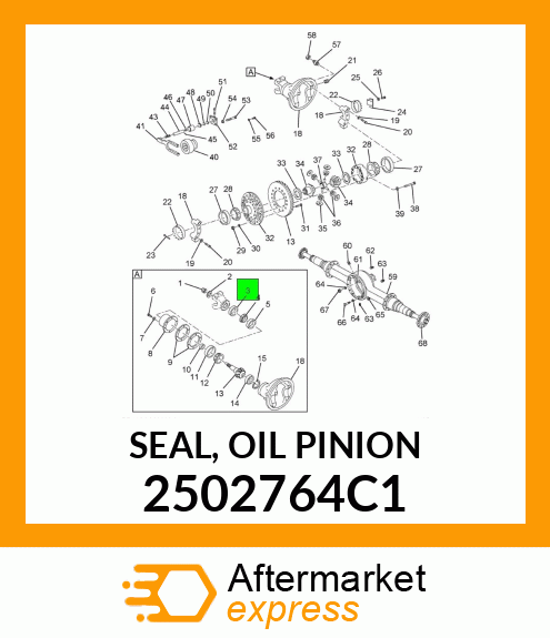 SEAL, OIL PINION 2502764C1