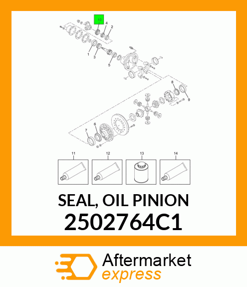 SEAL, OIL PINION 2502764C1