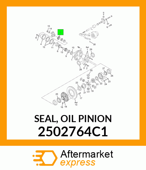 SEAL, OIL PINION 2502764C1