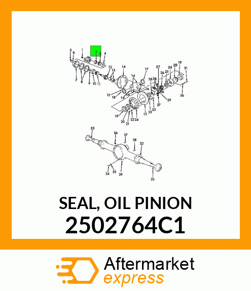 SEAL, OIL PINION 2502764C1