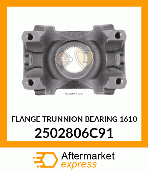 FLANGE TRUNNION BEARING 1610 2502806C91