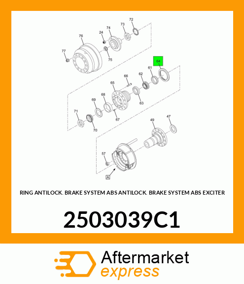 RING ANTILOCK BRAKE SYSTEM ABS ANTILOCK BRAKE SYSTEM ABS EXCITER 2503039C1