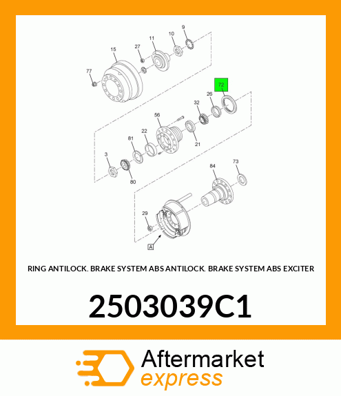 RING ANTILOCK BRAKE SYSTEM ABS ANTILOCK BRAKE SYSTEM ABS EXCITER 2503039C1