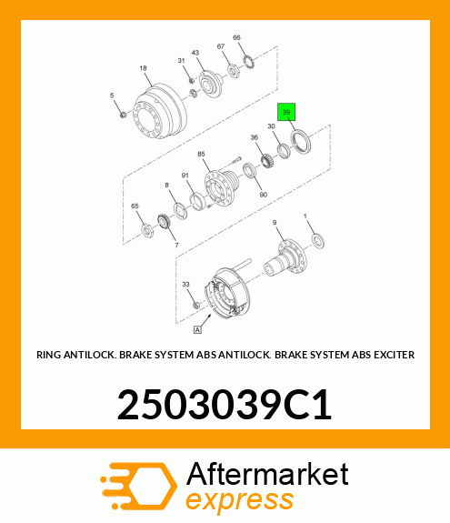 RING ANTILOCK BRAKE SYSTEM ABS ANTILOCK BRAKE SYSTEM ABS EXCITER 2503039C1