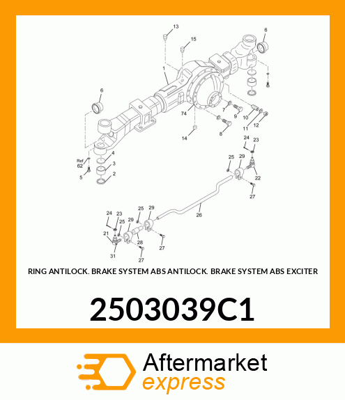 RING ANTILOCK BRAKE SYSTEM ABS ANTILOCK BRAKE SYSTEM ABS EXCITER 2503039C1