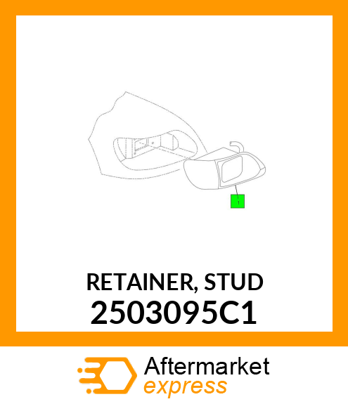 RETAINER, STUD 2503095C1