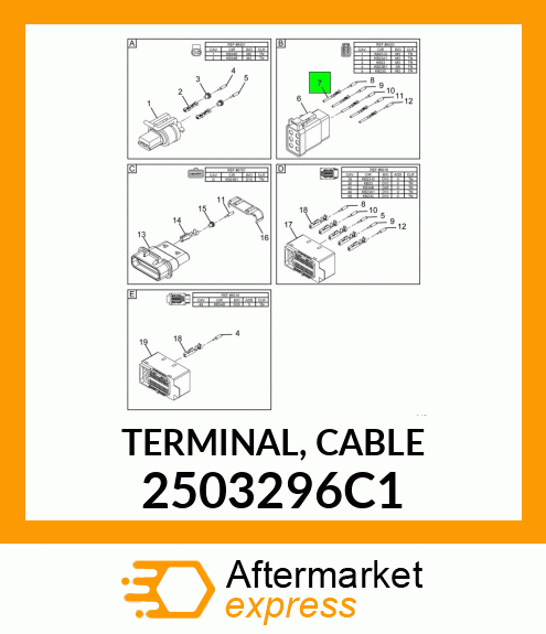 TERMINAL, CABLE 2503296C1