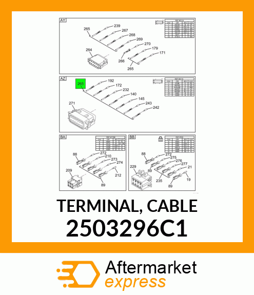 TERMINAL, CABLE 2503296C1