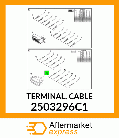 TERMINAL, CABLE 2503296C1