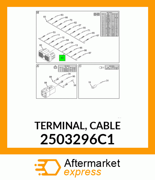 TERMINAL, CABLE 2503296C1